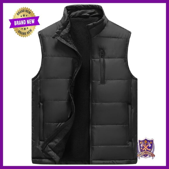 Men's Lightweight Puffer Vest Windproof Water-Resistant Outdoor Activewear